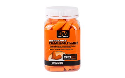 WALKER'S FOAM EAR PLUGS 50PK JAR