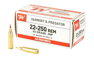 WIN USA 22-250 REM 45GR JHP 40/400