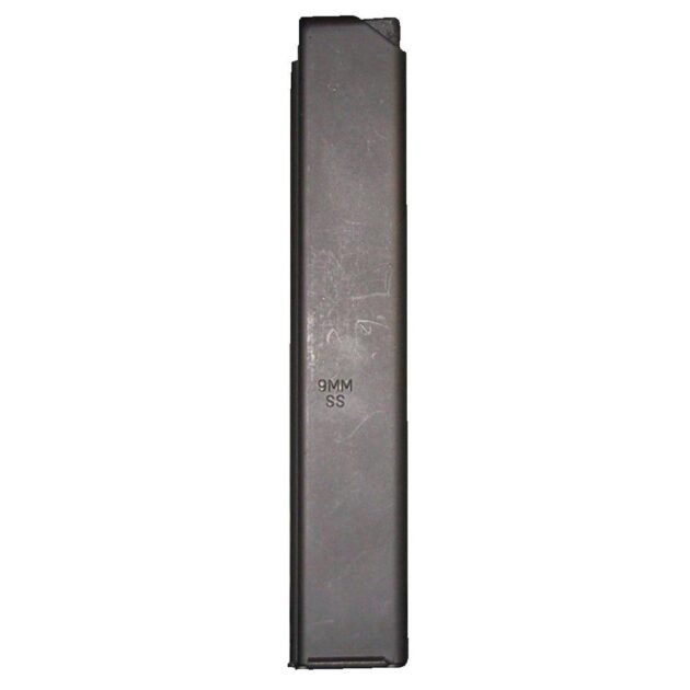 ASC AR Family Rifle Magazine Orange Follower 9mm Black Stainless Steel 32/rd