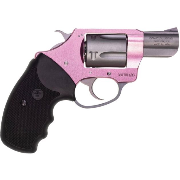 Charter Arms Pink Lady Handgun .38 Spl 5rd Capacity 2" Barrel Pink with Full Black Grip