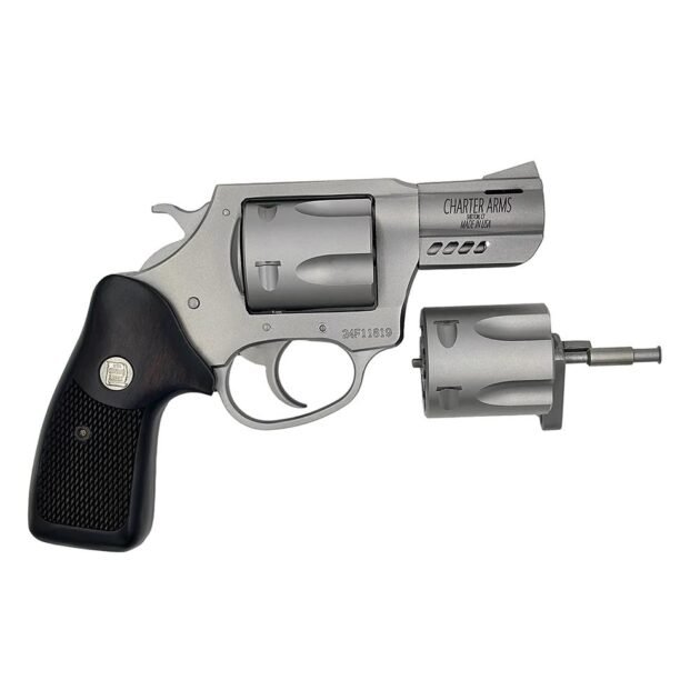 Charter Arms Mag Pug/Pit Bull Handgun .357 Mag/9mm Luger 5rd Capacity 2.2" Barrel Stainless Black