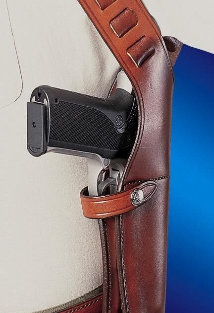 Bianchi Model X15 Shoulder Holster 4"-5" Right Hand Plain Tan Cross Draw