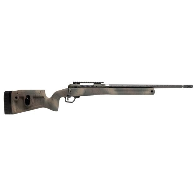 Savage 110 Pro Pursuit Rifle 300 PRC 3rd Capacity 20'' Barrel Earth-tone Camo with Black Web Stock