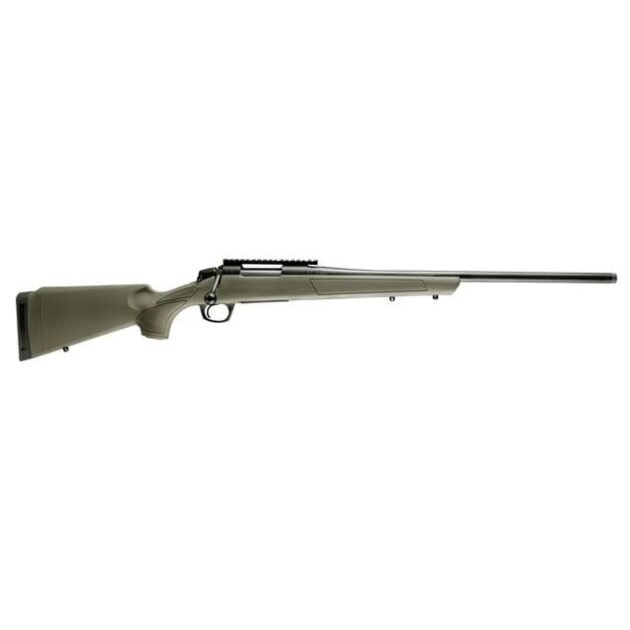 CVA Cascade Rifle .243 Win 4rd Capacity 20" Threaded Cerakote Black Barrel OD Green Stock 0 MOA Pic Rail
