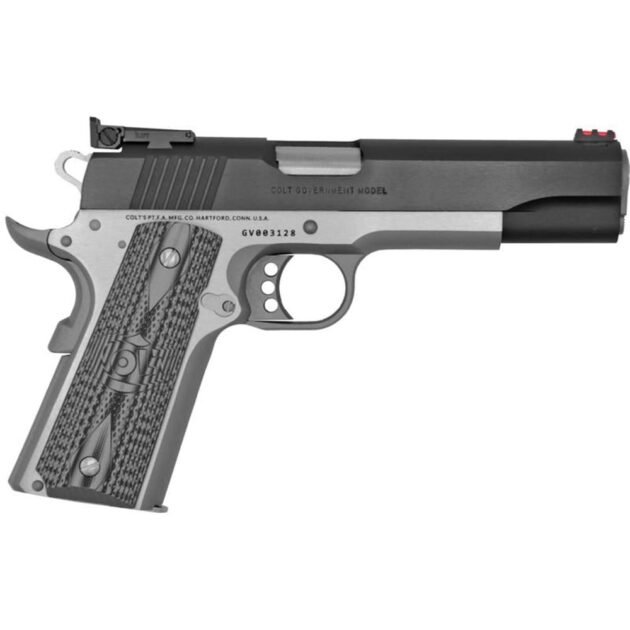 Colt Gold Cup Lite 1911 Handgun .38 Super 9rd Magazine 5" Barrel Two Tone