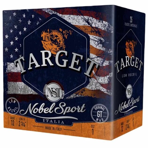 Noble Sport Target Low Recoil Shotshells 12 ga 2-3/4" 1 oz 1200 fps #8 25/ct