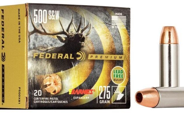 Federal Premium Vital-Shok Handgun Ammunition .500 S&W 275 gr BXP 1660 fps 20/box