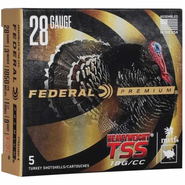 Federal Heavyweight TSS Shotshell 28ga 3" 1-1/2oz 1050 fps #9 5/ct