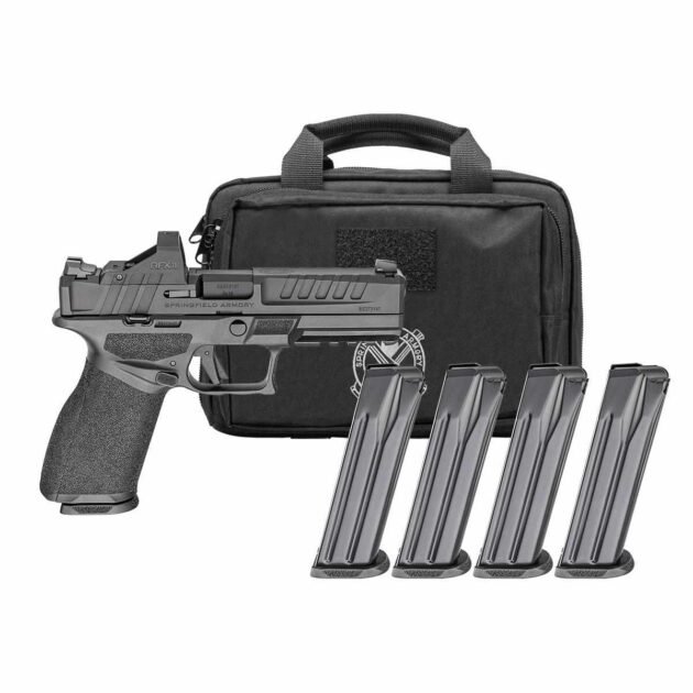 Springfield Gear Pac Echelon Handgun 9mm Luger 15rd(4) Magazines 4.5" Barrel Green Dot & Bag