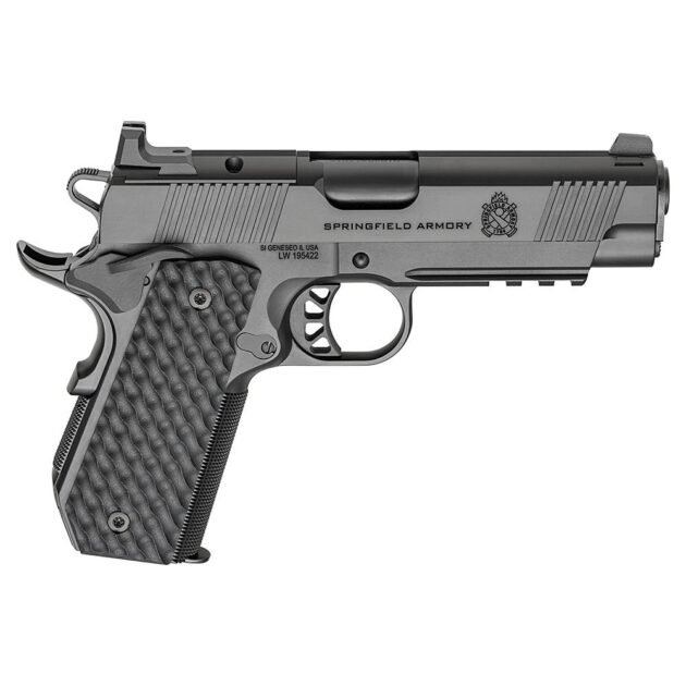 Springfield 1911 TRP AOS Black Handgun .45 Auto 7rd Magazines(3) 4.25" Barrel Optic Cut and Carry Rail