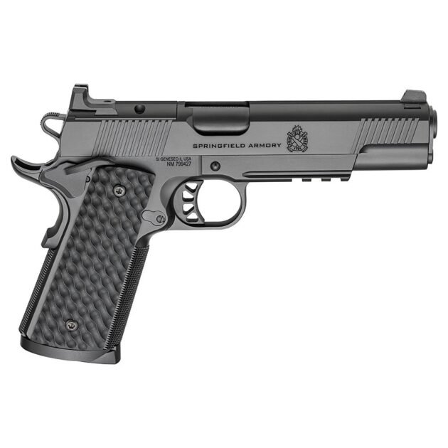 Springfield 1911 TRP AOS Black Handgun .45 Auto 8rd Magazines(3) 5" Barrel Optic Cut and Light Rail