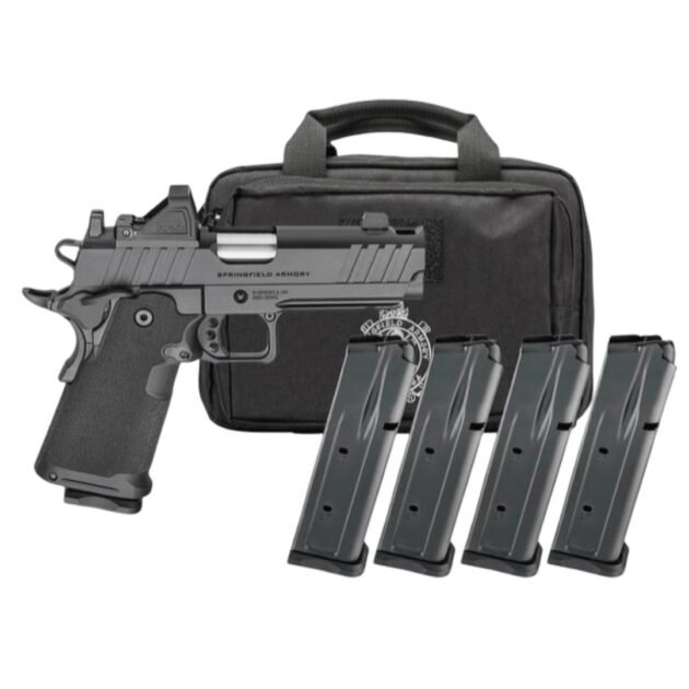 Springfield Gear Pac DS Prodigy AOS Handgun 9mm Luger 10(4)rd Magazines 5" Barrel Green Dot & Bag