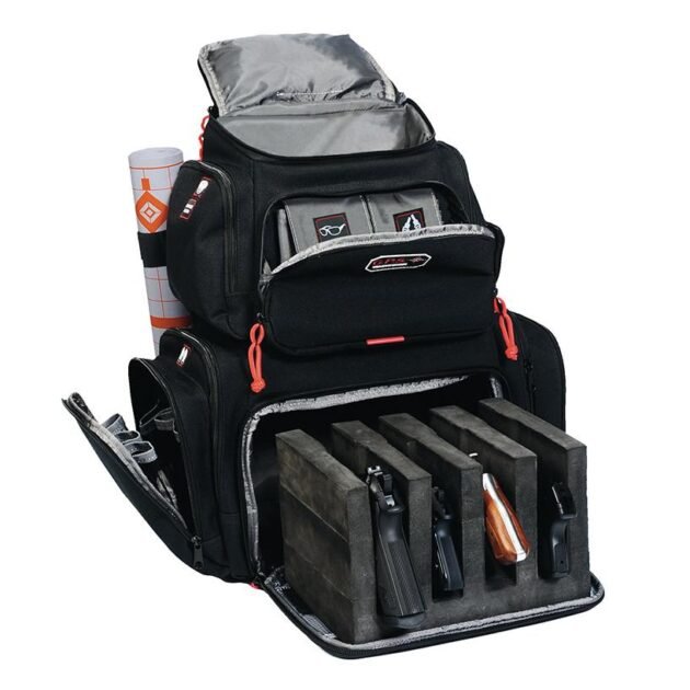 G-Outdoors Handgunner Backpack with 4 Handgun Cradle-Black