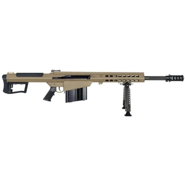 Barrett M107A1 Rife 50 BMG 10rd(1) Magazine 20" Fluted Barrel FDE Cerakote