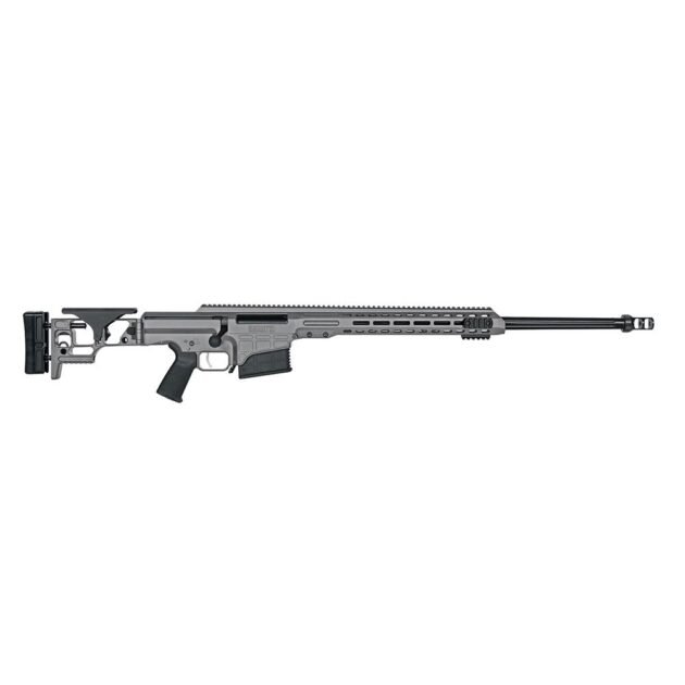 Barrett MRAD Folding Stock Rifle .338 Norma Magnum 10rd Magazine(2) 26'' Fluted Barrel Tungsten Grey Finish
