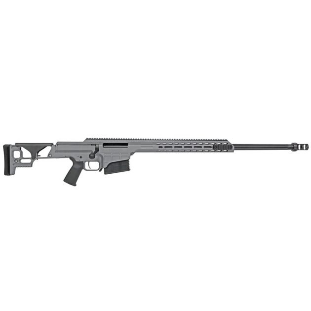 Barrett SMR MRAD Fixed Stock Rifle .338 Norma Magnum 10rd Magazine(1) 26'' Fluted Barrel Tungsten Grey Finish