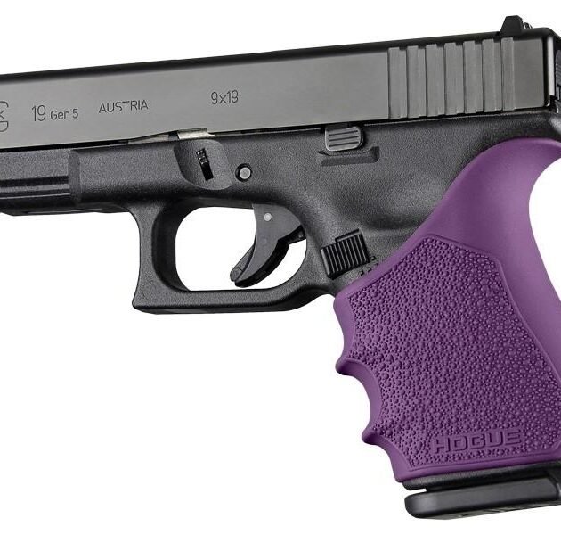Hogue HandAll Beavertail Grip Sleeve Glock 19 23 32 38 Gen 1-2-5 Purple