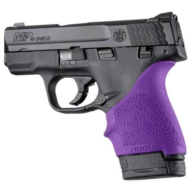 Hogue HandAll Beaver Tail Grip Sleeve S&W M&P Shield Ruger LC9 Glock 26/27 Purple
