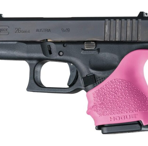 Hogue HandAll Beavertail Grip Sleeve Glock 26/27-Pink