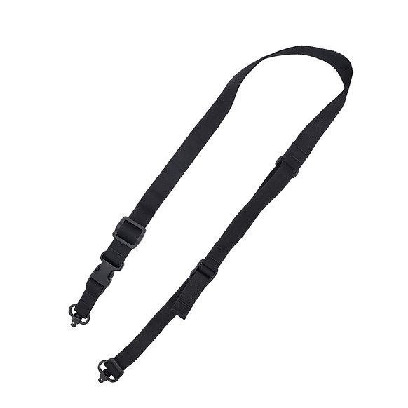 TacShield Warrior 2n1 Sling Padded Web Quick Adjuster QD Push Button Swivel Black