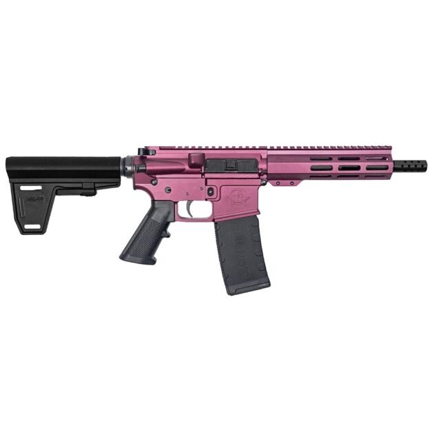 GLFA 223 Wylde Braced Pistol .223 Wylde 30rd Magazine 7.5" Nitride Barrel Black Cherry Finish