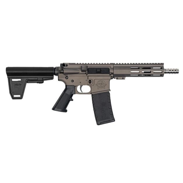 GLFA 223 Wylde Braced Pistol .223 Wylde 30rd Magazine 7.5" Stainless Steel Barrel Tungsten Finish