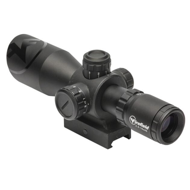Firefield Barrage Rifle Scope - 2.5-10x40mm Illuminated Mil-Dot Reticle Black Matte
