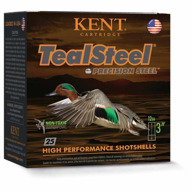 Kent Teal Steel Shotshells 12ga 2-3/4" 1-1/4oz 1300fps #5 25/ct