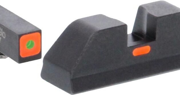 Green Tritium Outline Orange Square (non trit) REAR for Glock Gen 5