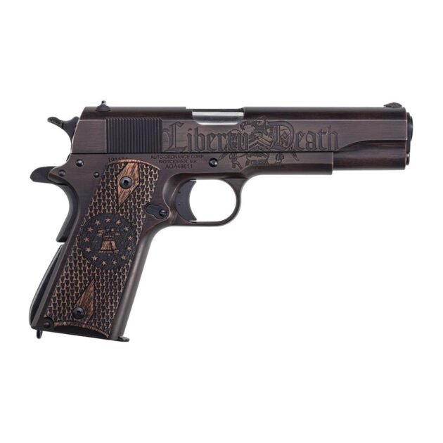 Kahr Arms Liberty Special Edition 1911 Handgun .45 Cal 7rd Magazine 5" Barrel Engraved Wood Grip