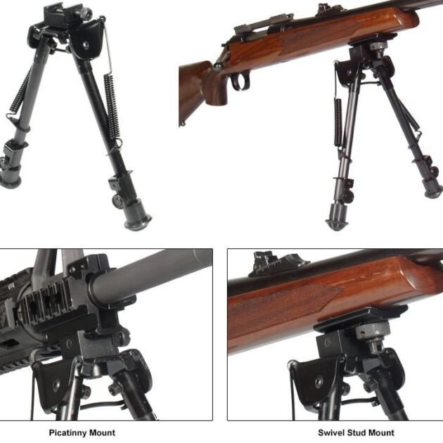 Leapers Tactical Op Bipod Tactical/Sniper Profile Adjustable Height - 8-12.5"