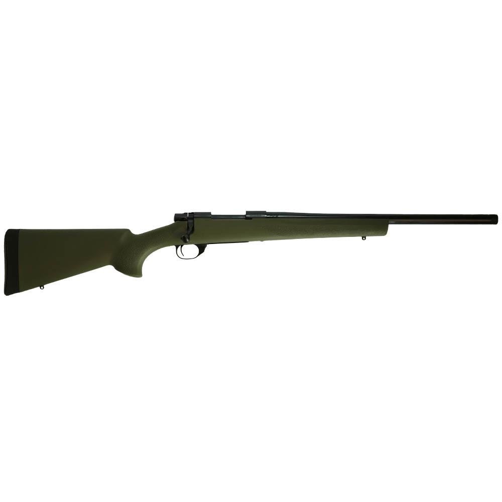 M1500 308 WIN 20"" BL HB 5/8in -24 T/C HOGUE GRN STK