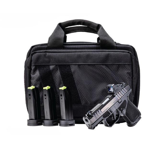 Rost Martin RM1S Comp Handgun Bundle 9mm Luger 12(1)&15(3)rd Magazines 3.6" Barrel Black Viridian Red Dot Pistol