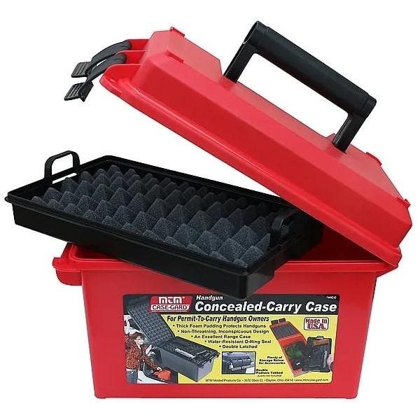 MTM Conceal Carry Handgun Case Red