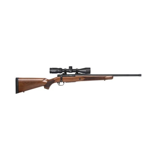 Mossberg Patriot Walnut Vortex Rifle .450 Bushmaster 4rd Capacity 20'' Threaded Barrel Walnut Stock Vortex Crossfire II 3-9x40mm
