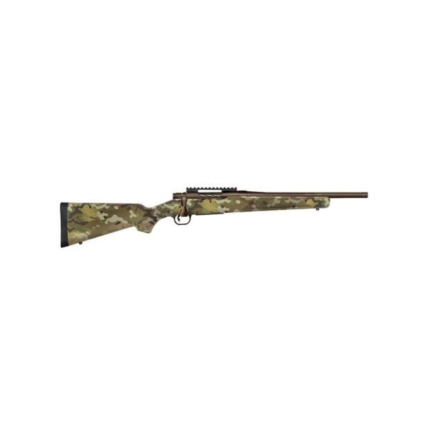 Mossberg Patriot Carbine .308 Win 5rd Capacity 16.5'' Cerakote Patriot Brown Threaded Barrel Multicam Synthetic Stock