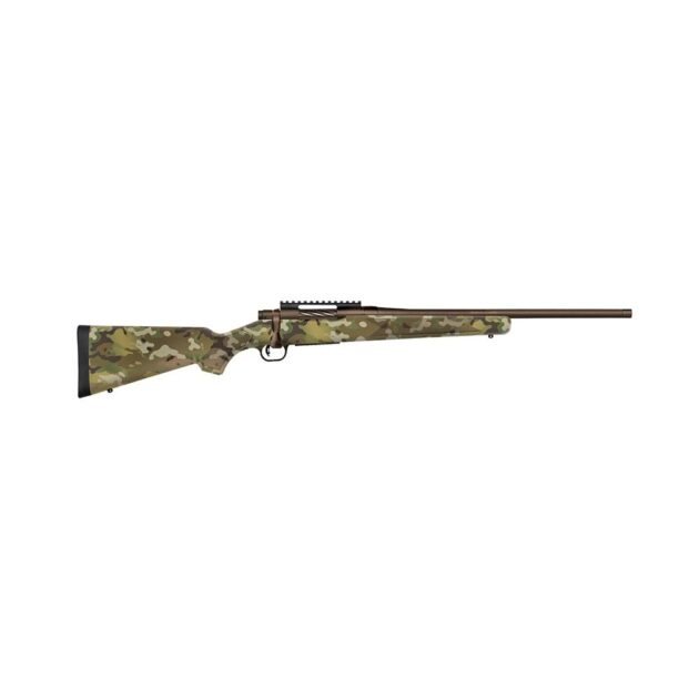 Mossberg Patriot Rifle 6.5 PRC 4rd Capacity 20'' Threaded Cerakote Patriot Brown Rifle/Multicam Stock