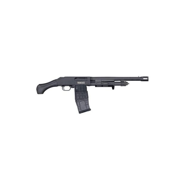 Mossberg 590M Shockwave Breacher Shotgun 12ga 2-3/4" Chamber 10rd Magazine(1) 14'' Breacher Barrel Birds Head Grip