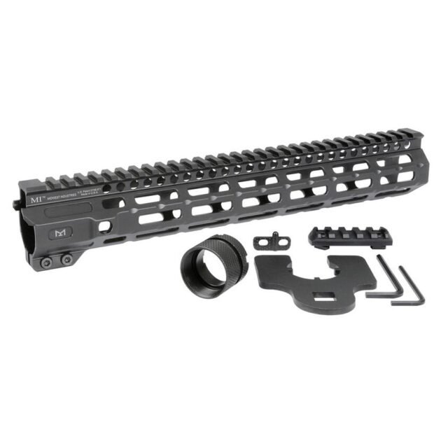 Midwest Industries Combat Rail Free Float Handguard 12.625" MLOK Black