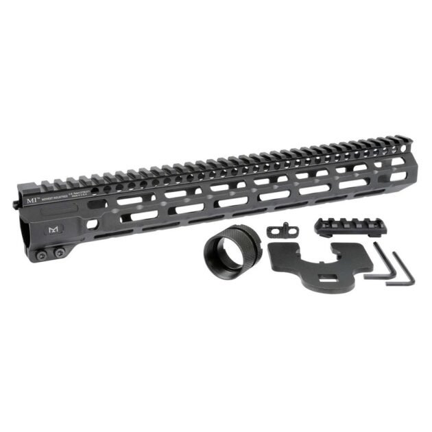 Midwest Industries Combat Rail Free Float Handguard 14" MLOK Black
