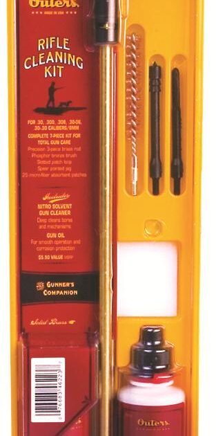 Outers Pistol Cleaning Kit 9mm-.38/.357 Cal