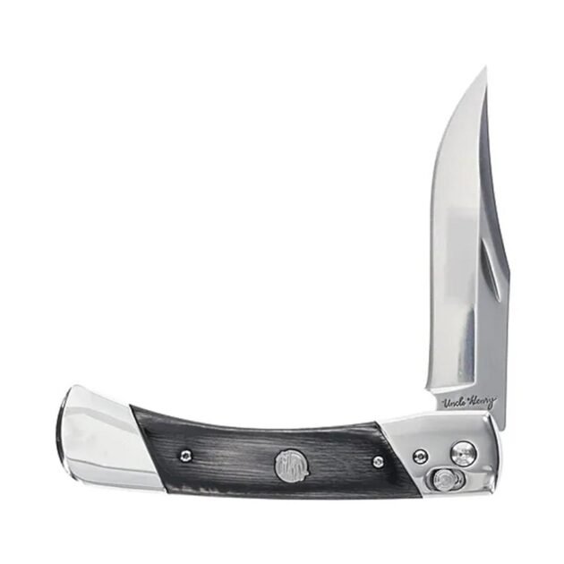 Uncle Henry PLB7 Bear Paw Folding Knife 3-4/5" Clip Point Blade Black
