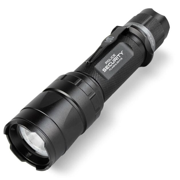 Police Security Flashlights Trac Tact RX Flashlight 1500 Lumens Black