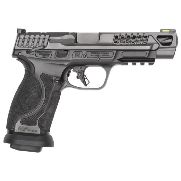 S&W M&P9 M2.0 Competitor HD Handgun 9mm Luger 10rd Magazines(4) 5" Barrel Optic Ready Thumb Safety Black Steel Frame