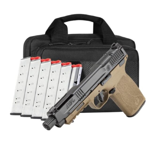 S&W M&P 5.7 Two-Tone OR FDE NTS Carry On Bundle 5.7x28 22rd Magazines(6) 5" Barrel Savior Specialist Bag