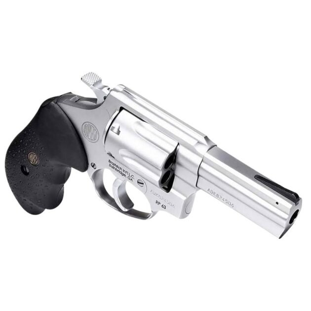 Rossi Rm64 Handgun .357 Mag 6rd Capacity 4" Barrel Silver with Black Grip