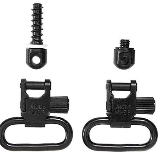 UNCLE MIKES QD SWIVELS FOREND BAND STYLE MACH & WOOD SCREW 1"on