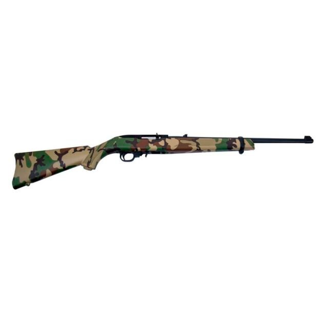 Ruger 10/22 "Woodsman" Rifle .22LR 10rd Magazine 18.5" Barrel Woodland Camo Stock