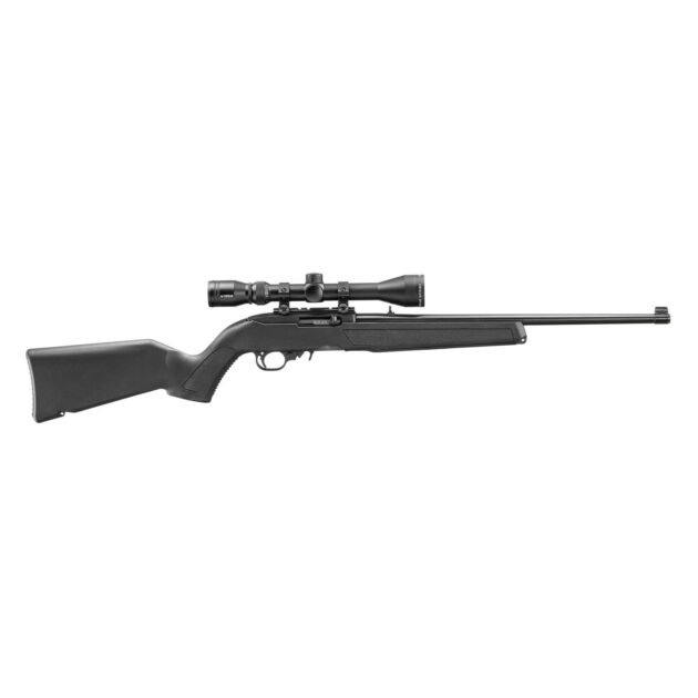 Ruger 10/22 Satin Black Carbine .22 LR 10rd Magazine(1) 18.5" Barrel Synthetic Stock BX Trigger w/3-9x40 Scope