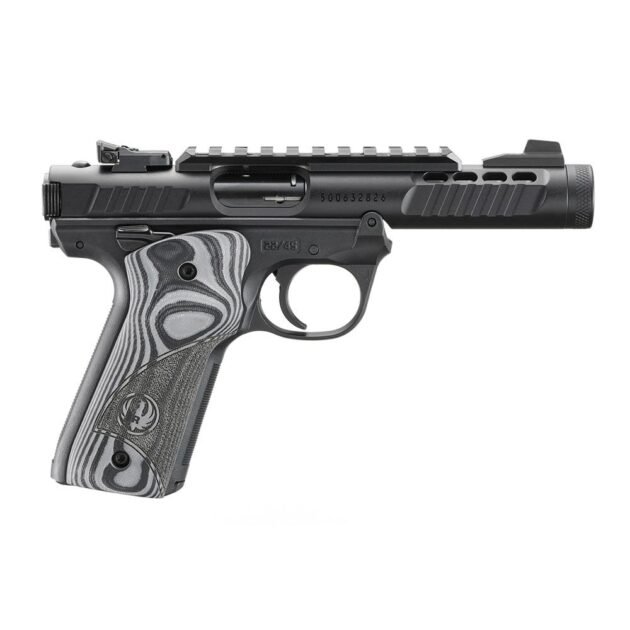 Ruger Mark IV 22/45 Lite Handgun .22 LR 10rd Magazines(2) 4.4" Non-threaded Barrel G10 Grip